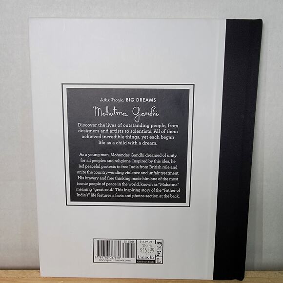 BOOK Little People, Big Dreams Mahatma Gandhi (hardback) - Picture 3 of 3